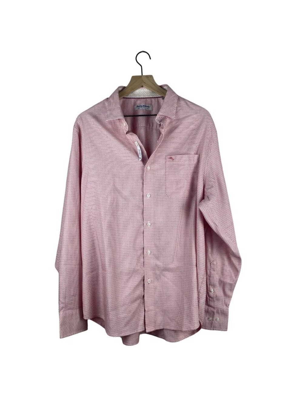 Tommy Bahama Sarasota Stretch Button-Up Shirt Mens Large red NWT BREATHABLE - Picture 1 of 10